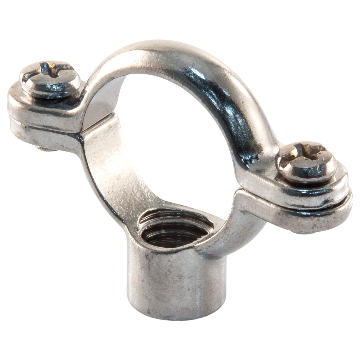 Cast Brass Single Pipe Ring Chrome 54mm (Pack of 10 - Sold In Singles)