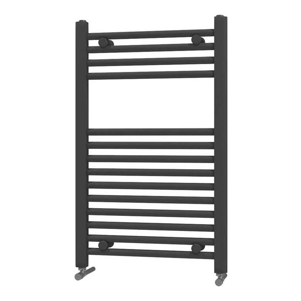 22mm Straight Towel Rail 500mm x 800mm - Black