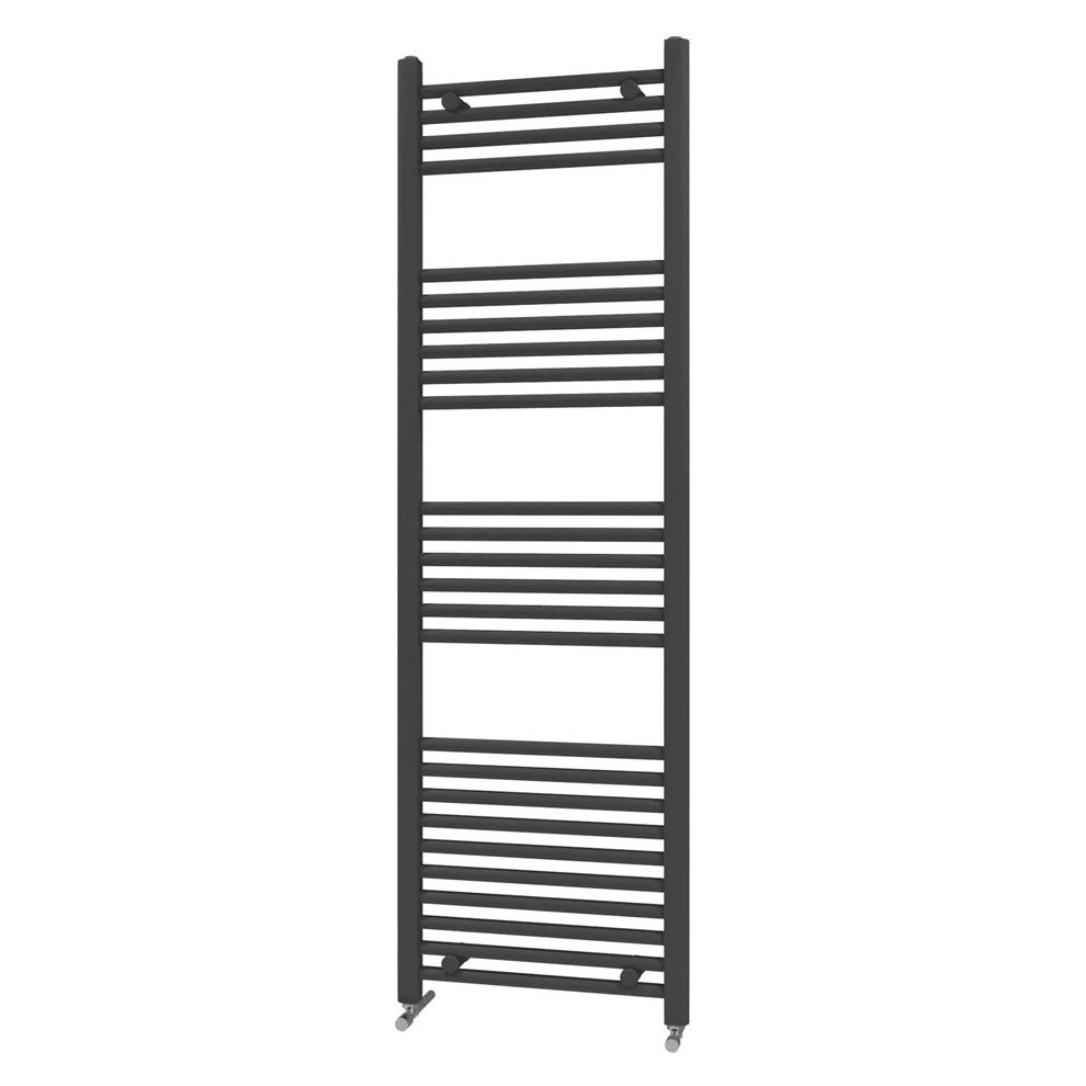 22mm Straight Towel Rail 600mm x 1600mm - Black