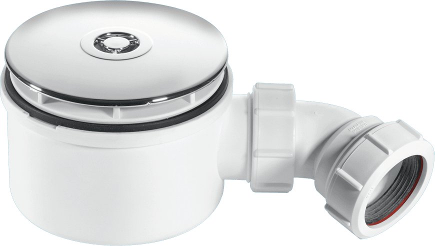 McAlpine 900mm Shower Trap 50mm Water Seal CP Brass Dome 70mm Height