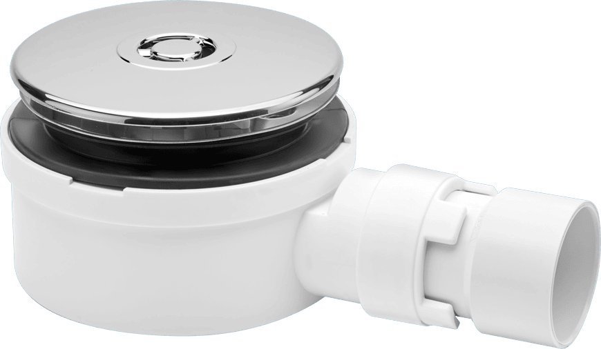 McAlpine 90mm Shower Trap 25mm Water Seal Cp Plastic Dome 53mm Height