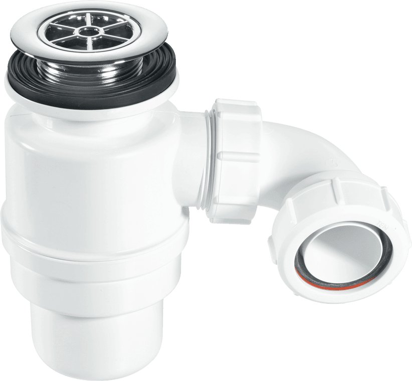 McAlpine shwr trap 70mm x 80mm chrome STW10R