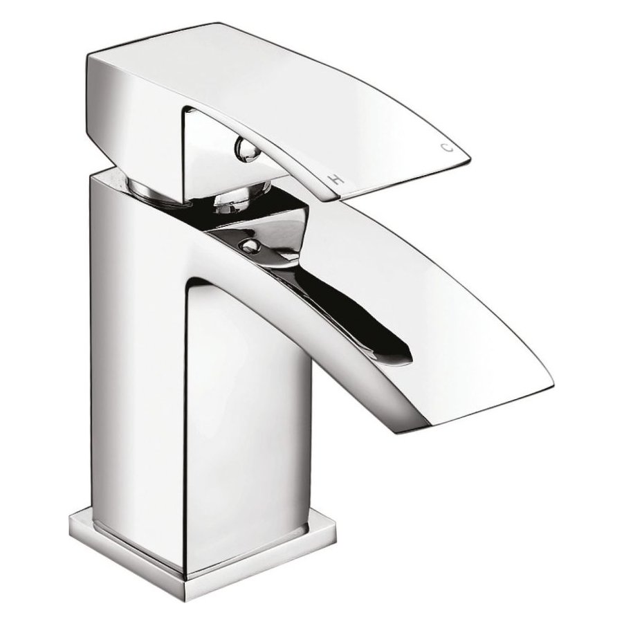 Mini Mono Basin Mixer with Push Waste