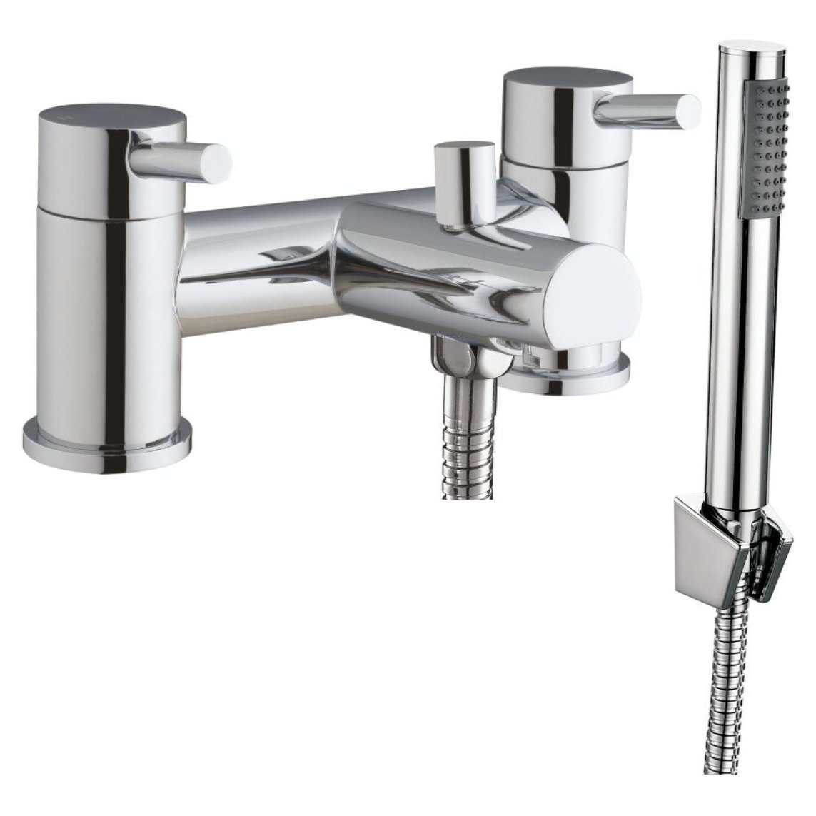 Bath Shower Mixer with shower kit and wall bracket