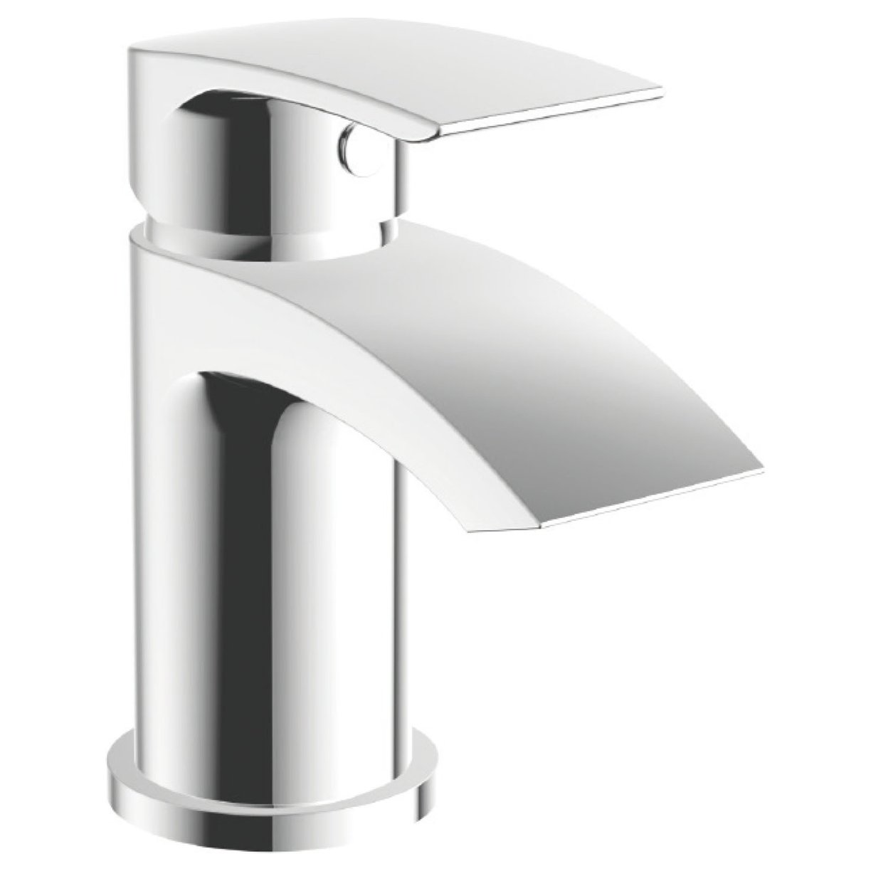 Mini Mono Basin Mixer with Push Waste