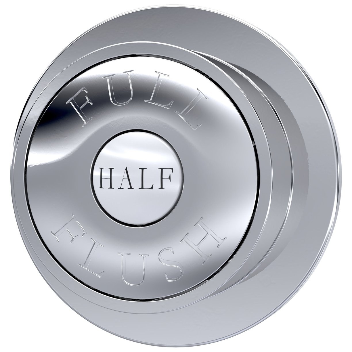 Chrome Traditional Flush Plate - Chrome