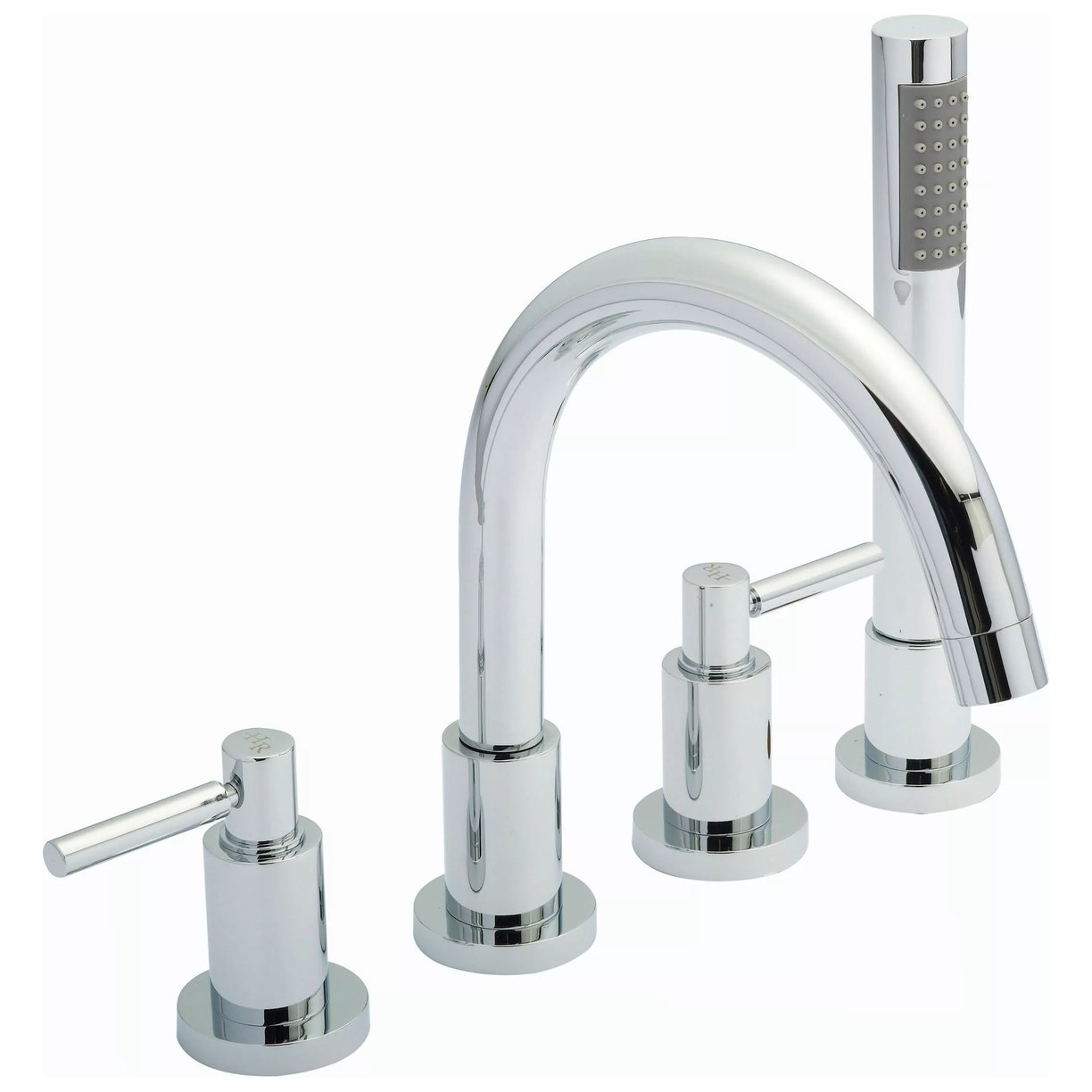 Tec 4 Tap Hole Bath Mixer - Chrome