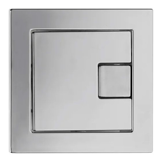 Square Flush Button For Concealed Cisterns - Chrome