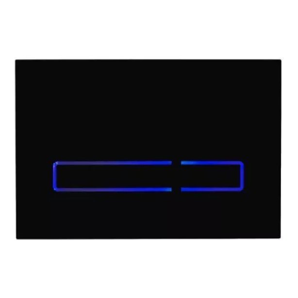 Touch Sensor Dual Flush Plate - Black