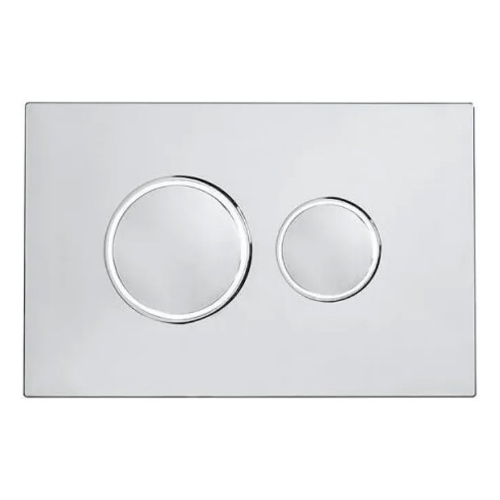 Traditional Flush Push Plate - Chrome