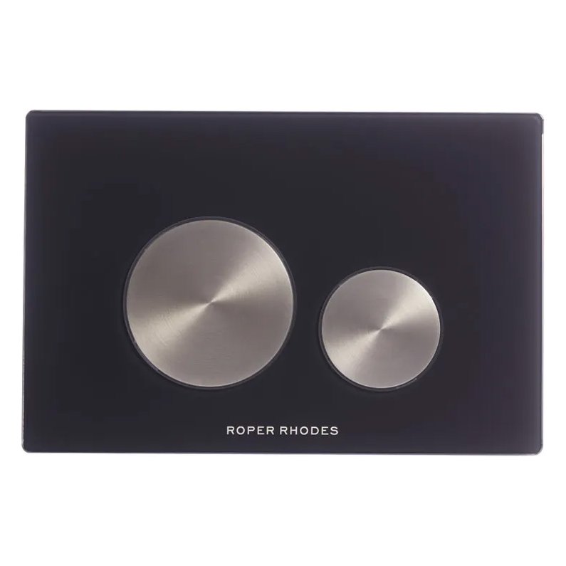 Glass Flush Plate - Black