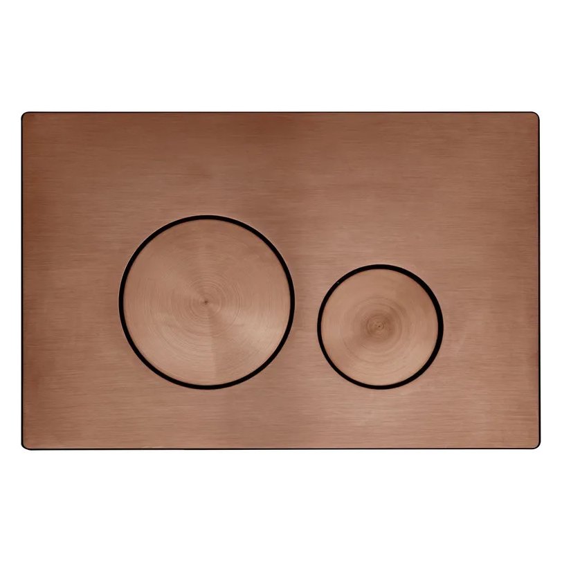 Circle Flush Plate - Brushed Bronze