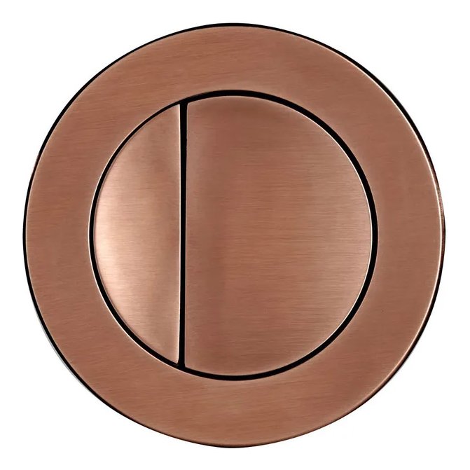 Round Flush Button - Brushed Bronze