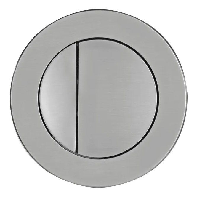 Round Flush Button - Brushed Nickel