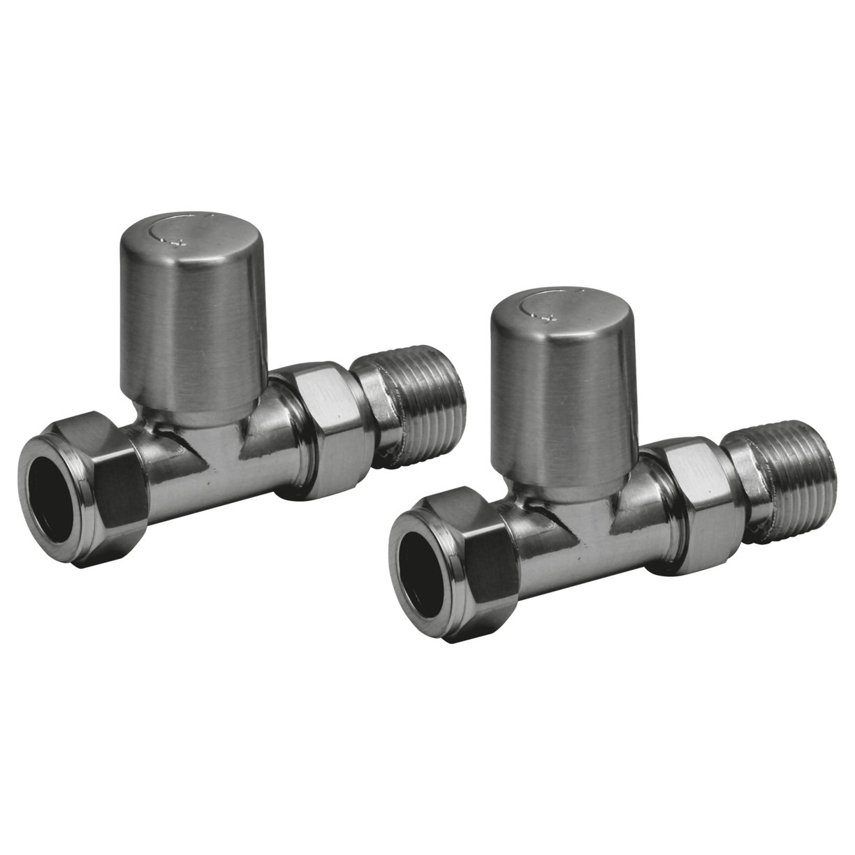 Gunmetal Radiator Valve Straight 15mm (Pair)
