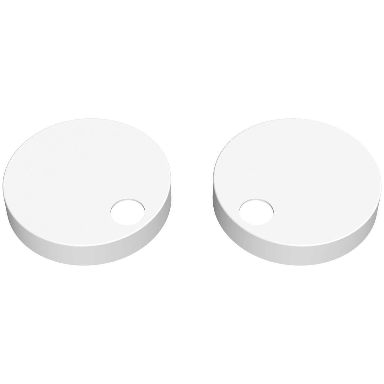 Modern Toilet Seat Cover Caps (Nts004/Nts007) - Matt White