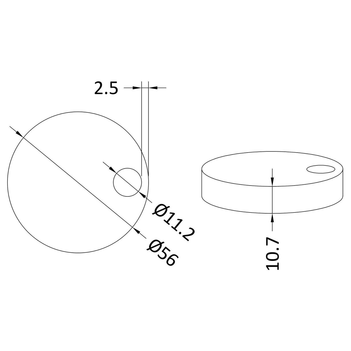 Toilet Seat Cover Caps White Nts004/007 - Matt White