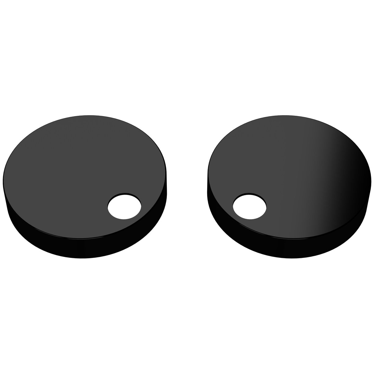 Toilet Seat Cover Caps Black Nts004/007 - Matt Black