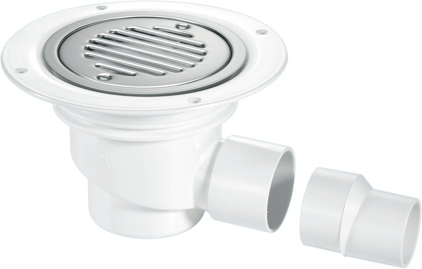 McAlpine 75mm Seal Gully S/Steel Grate 2" Horiz Outlet