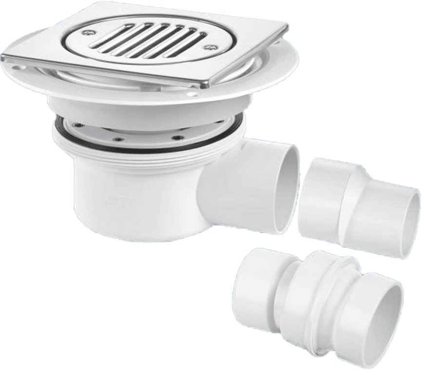 McAlpine 50mm Seal 2Part Gully S/Steel 6" Tile