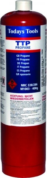 Propane Cylinder 400g UN1978 Class 2.1