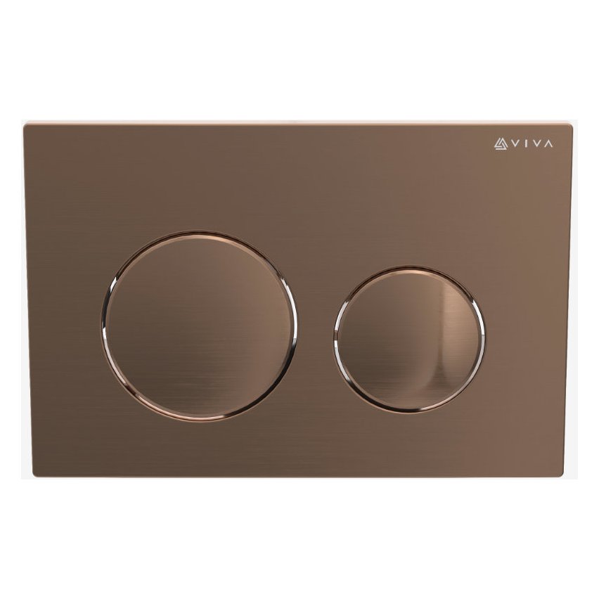 Skylo Ultra16 Brushed Copper Dual Flush Plate