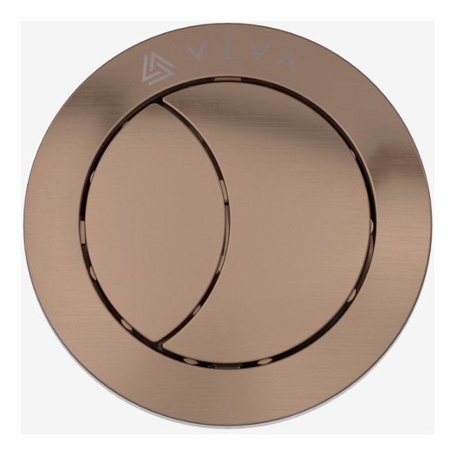 Uni Button Brushed Copper