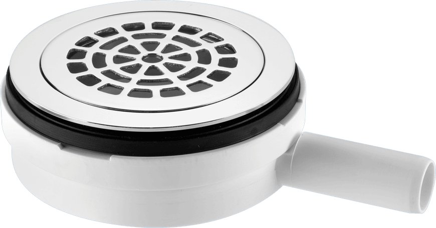 McAlpine Pumped Shower Waste Outlet - 113mm CP Brass Flange