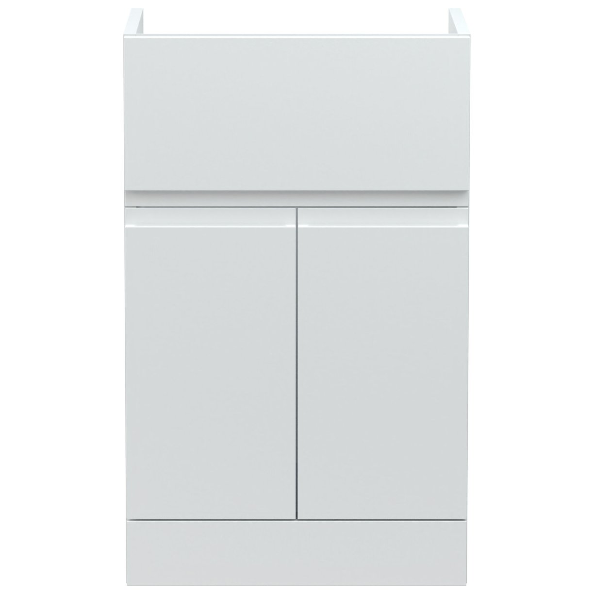 500 F/S 2-Door/Drawer Unit - Satin White