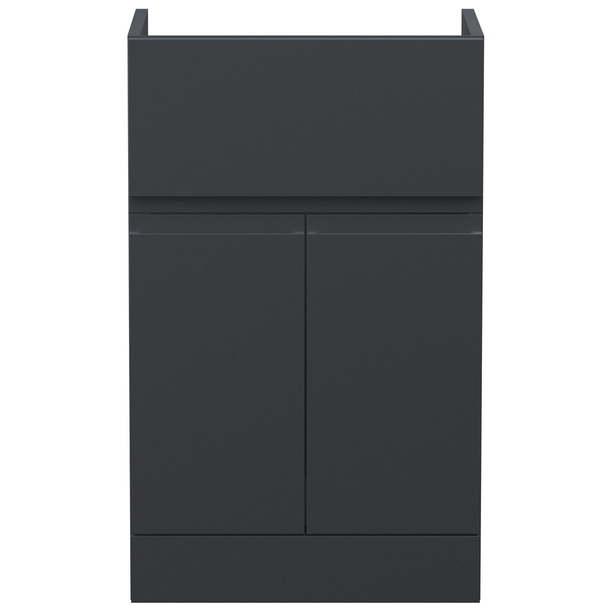 500 F/S 2-Door/Drawer Unit - Satin Soft Black