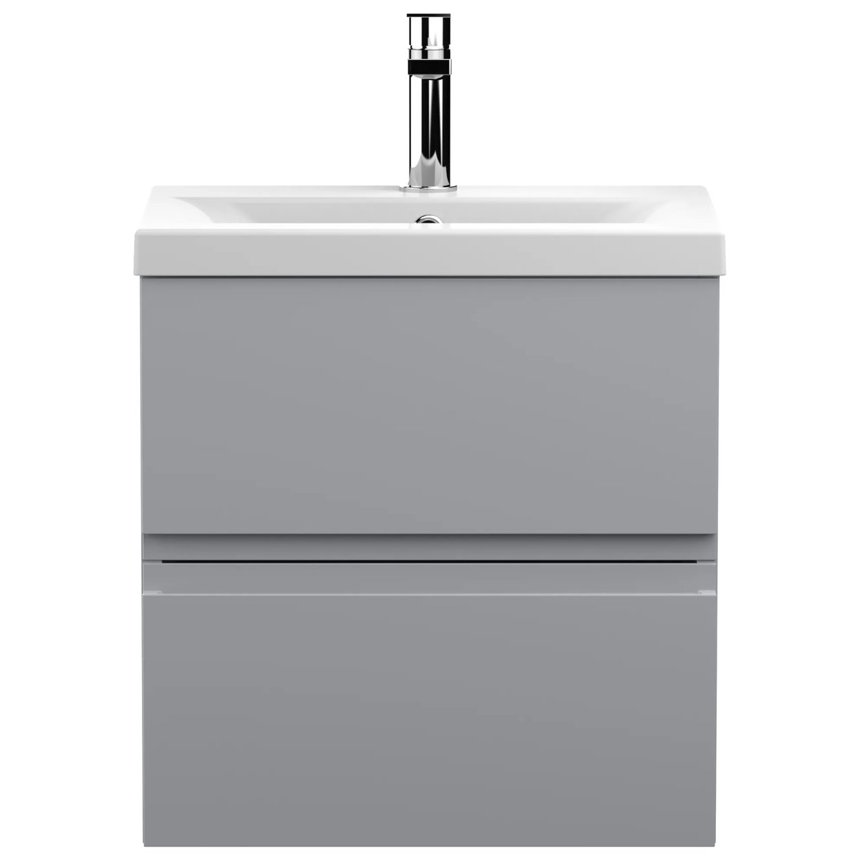500 W/H 2-Drawer Unit & Basin 1 - Satin Grey