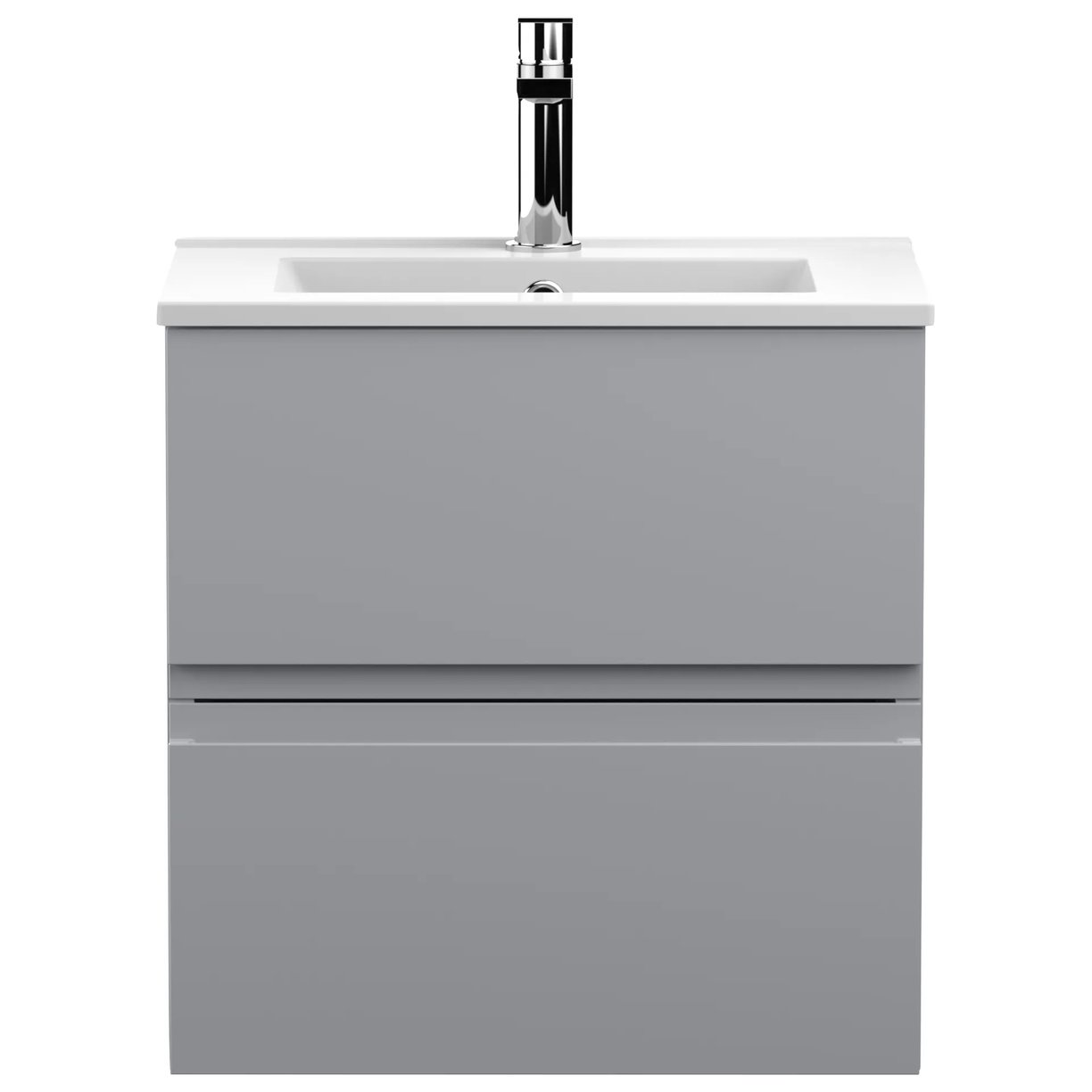 500 W/H 2-Drawer Unit & Basin 2 - Satin Grey