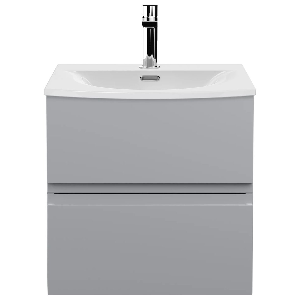 500 W/H 2-Drawer Unit & Basin 4 - Satin Grey