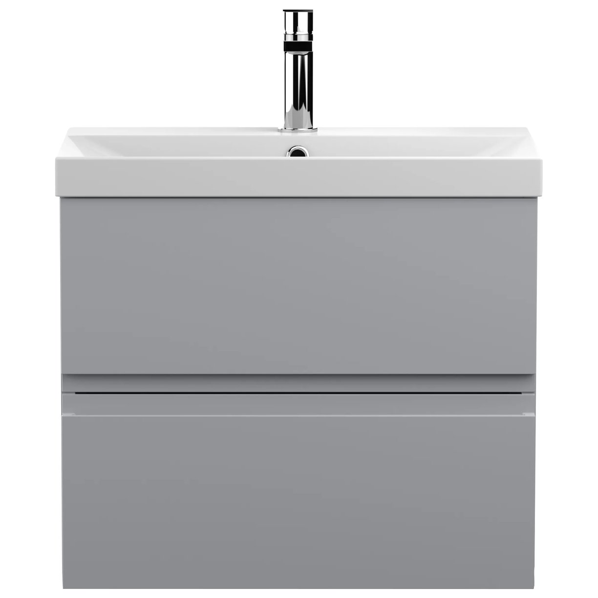 600 W/H 2-Drawer Unit & Basin 3 - Satin Grey