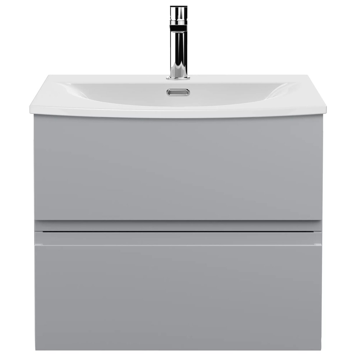 600 W/H 2-Drawer Unit & Basin 4 - Satin Grey