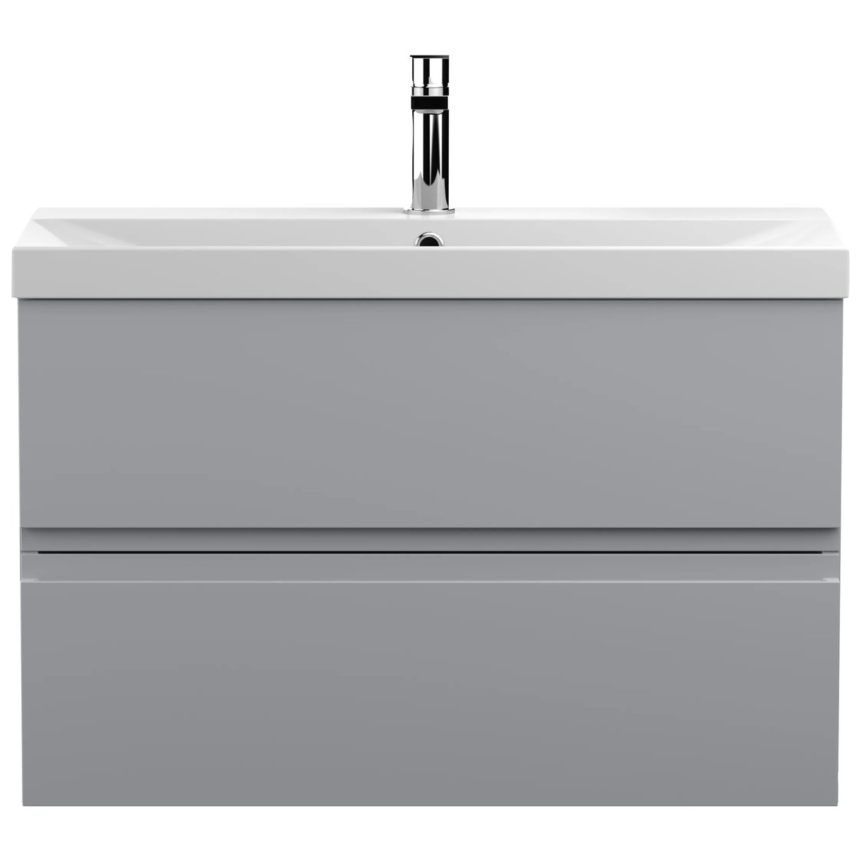 800 W/H 2-Drawer Unit & Basin 3 - Satin Grey