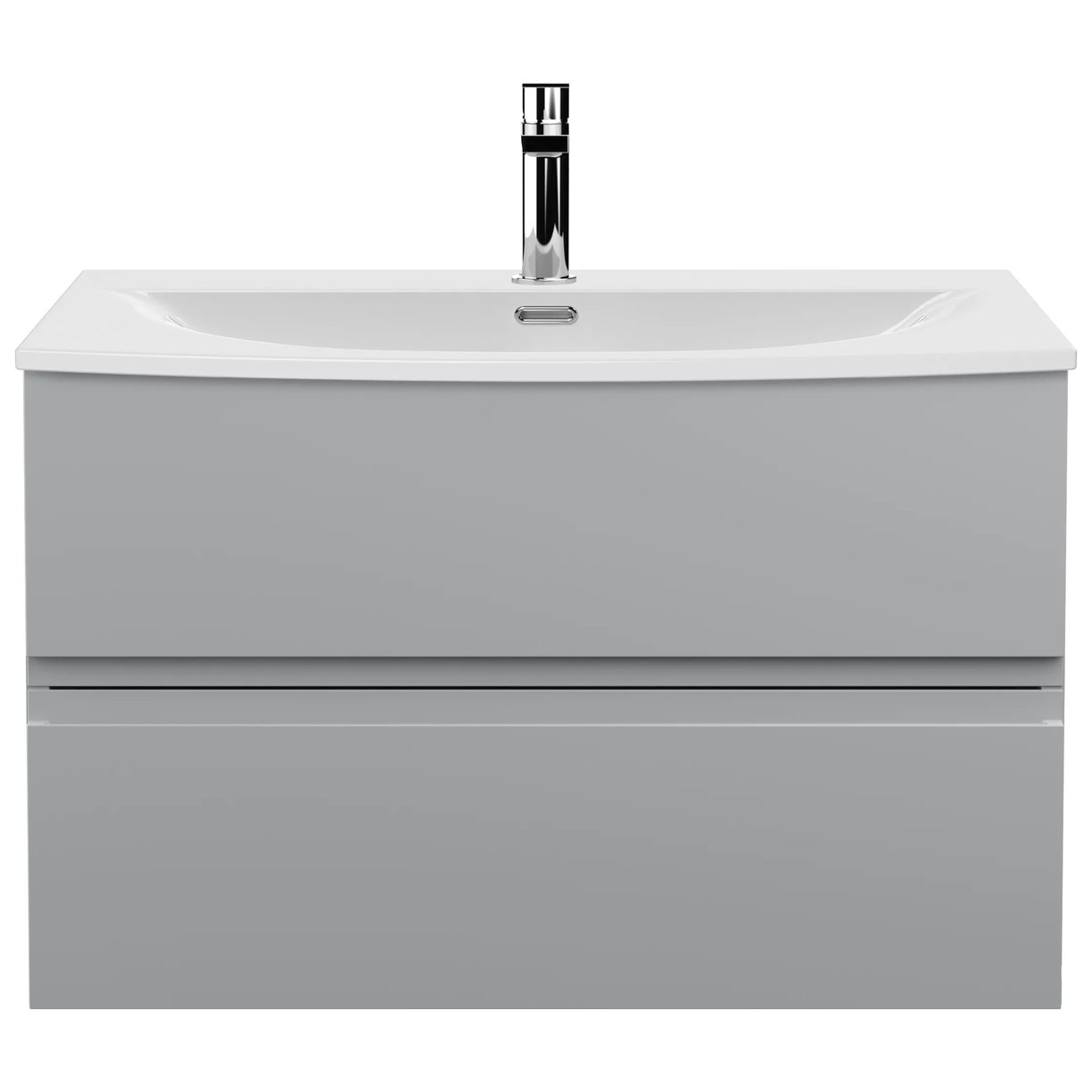 800 W/H 2-Drawer Unit & Basin 4 - Satin Grey