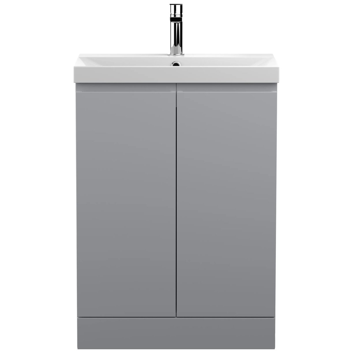 600 F/S 2-Door Unit & Basin 3 - Satin Grey