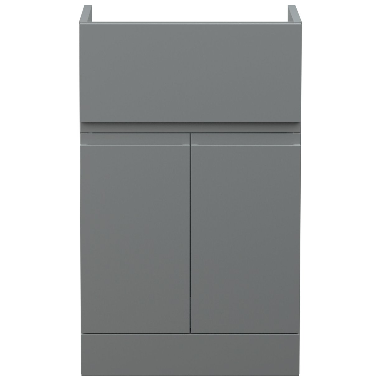 500 F/S 2-Door/Drawer Unit - Satin Grey