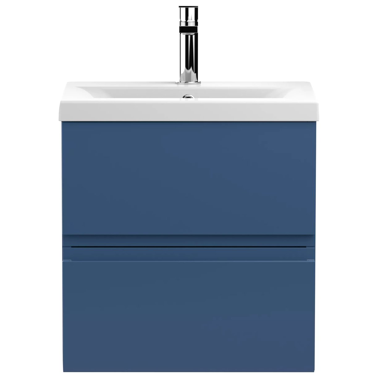 500 W/H 2-Drawer Unit & Basin 1 - Satin Blue
