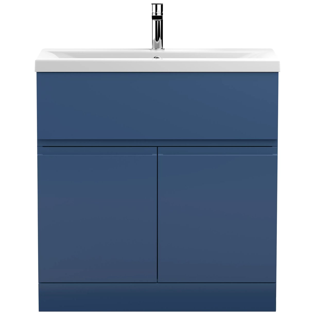 800 F/S 2-Door Unit & Basin 1 - Satin Blue