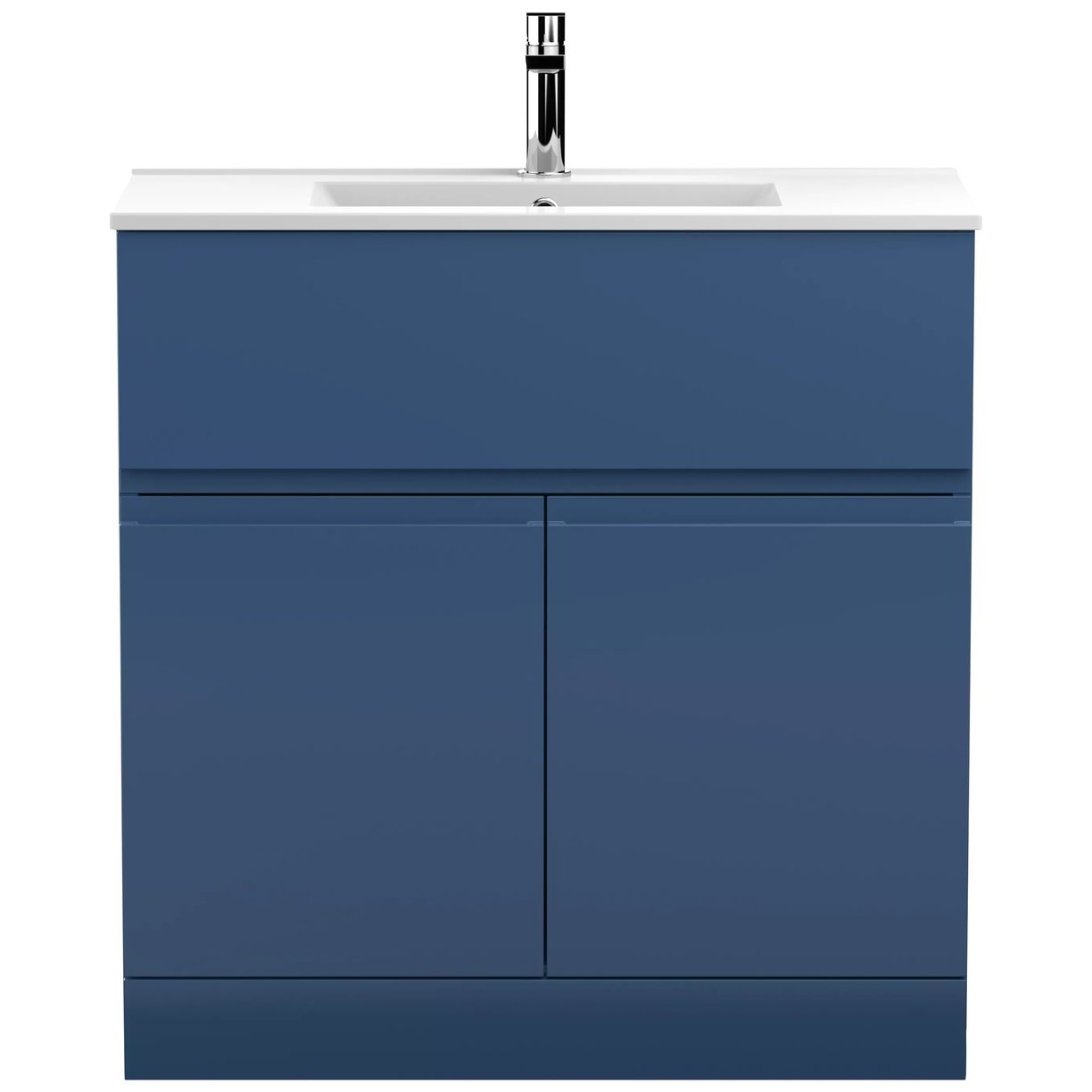 800 F/S 2-Door Unit & Basin 2 - Satin Blue