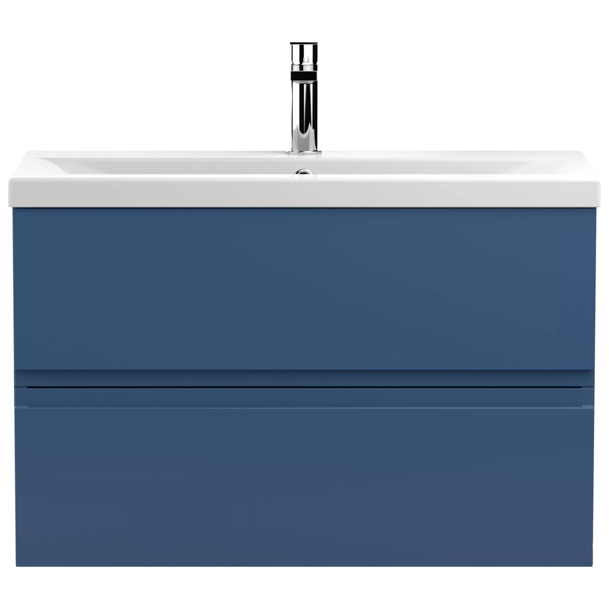800 W/H 2-Drawer Unit & Basin 1 - Satin Blue