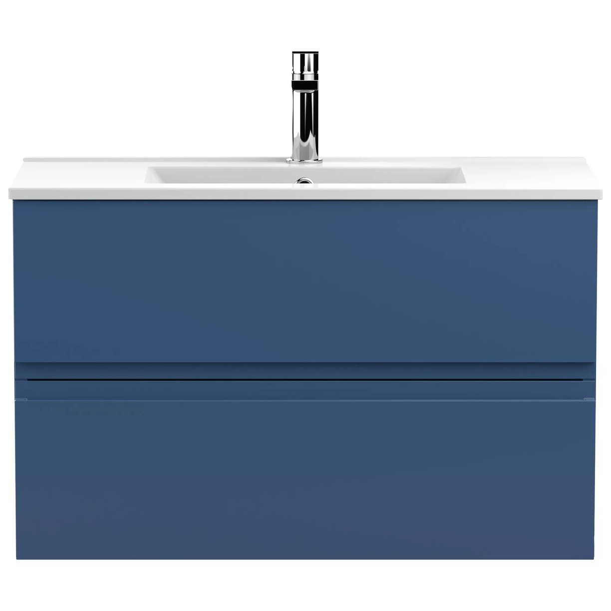 800 W/H 2-Drawer Unit & Basin 2 - Satin Blue