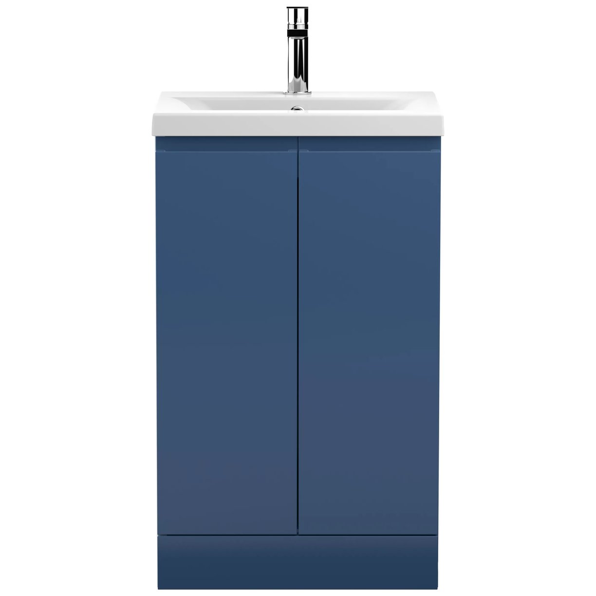 500 F/S 2-Door Unit & Basin 1 - Satin Blue