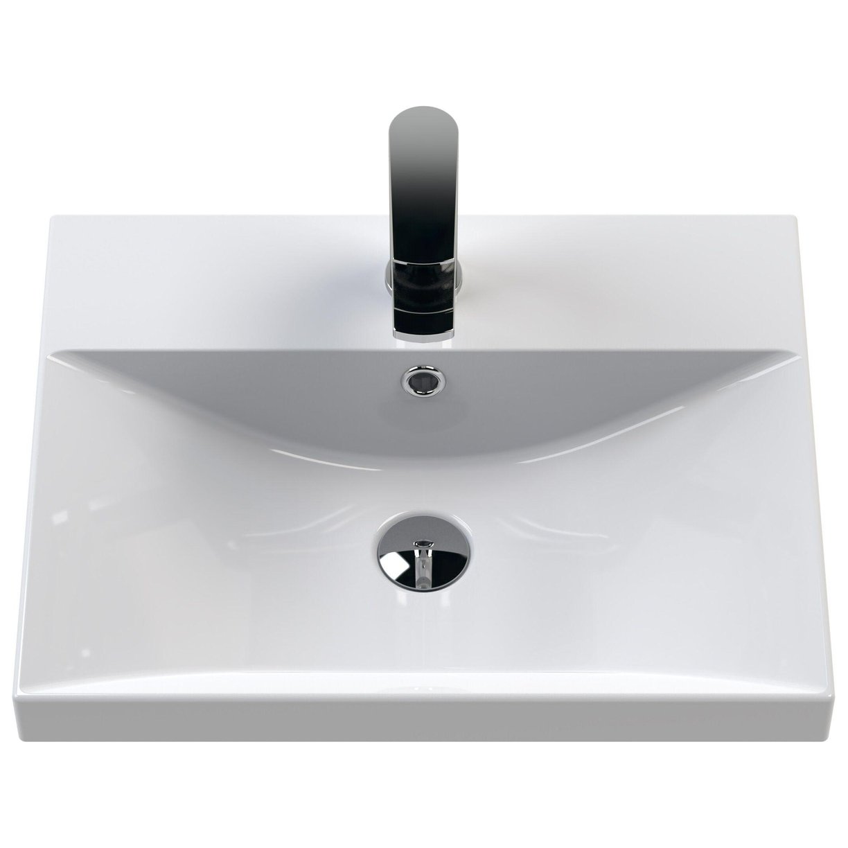 500 F/S 2-Door/Drawer Unit & Basin 3 - Satin Green