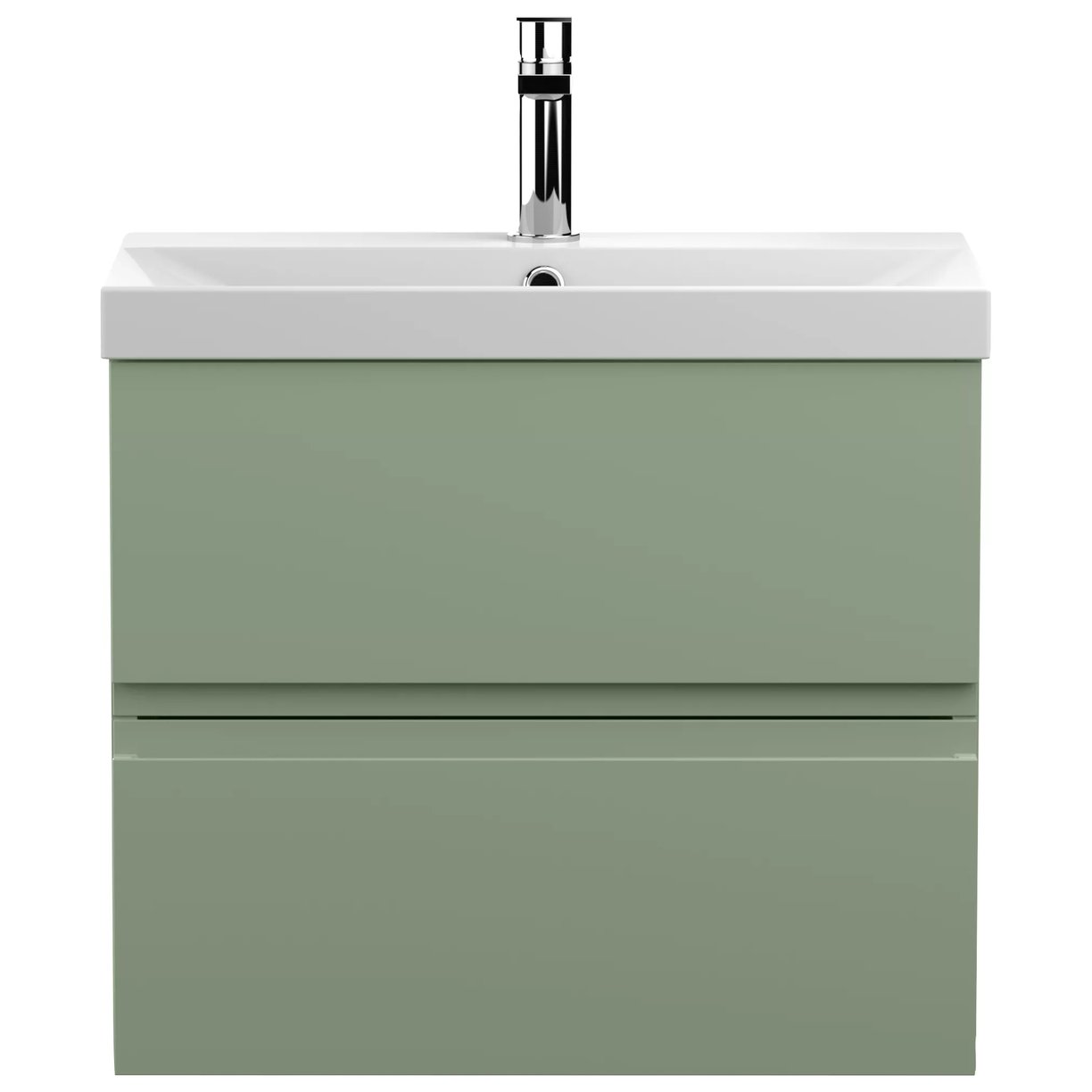 600 W/H 2-Drawer Unit & Basin 3 - Satin Green