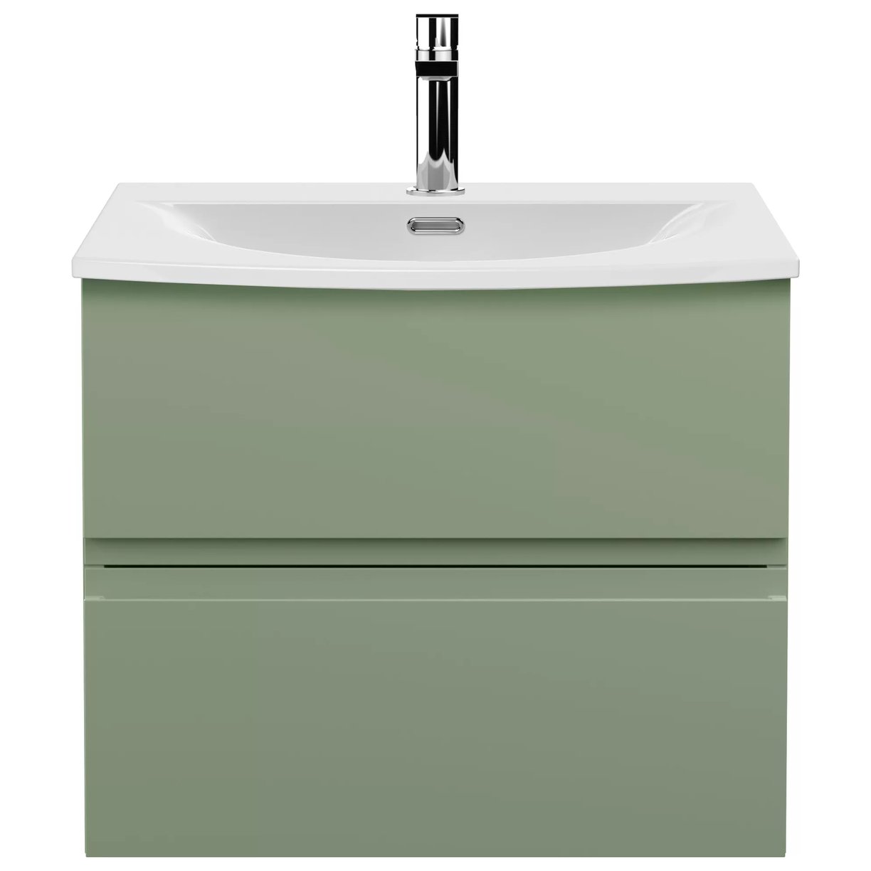600 W/H 2-Drawer Unit & Basin 4 - Satin Green