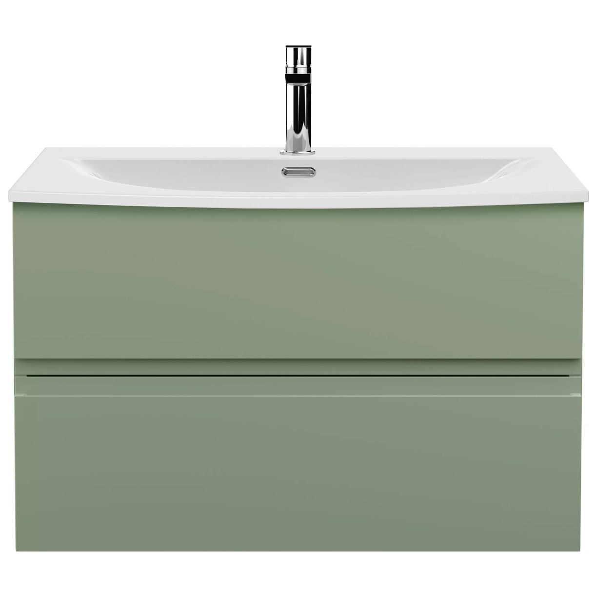 800 W/H 2-Drawer Unit & Basin 4 - Satin Green