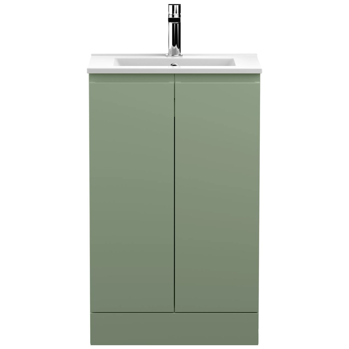 500 Fs 2-Door Vanity & Basin 2 - Satin Green